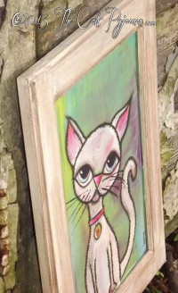 White Cat Painting